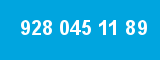 928 045 11 89 928 045 11 89